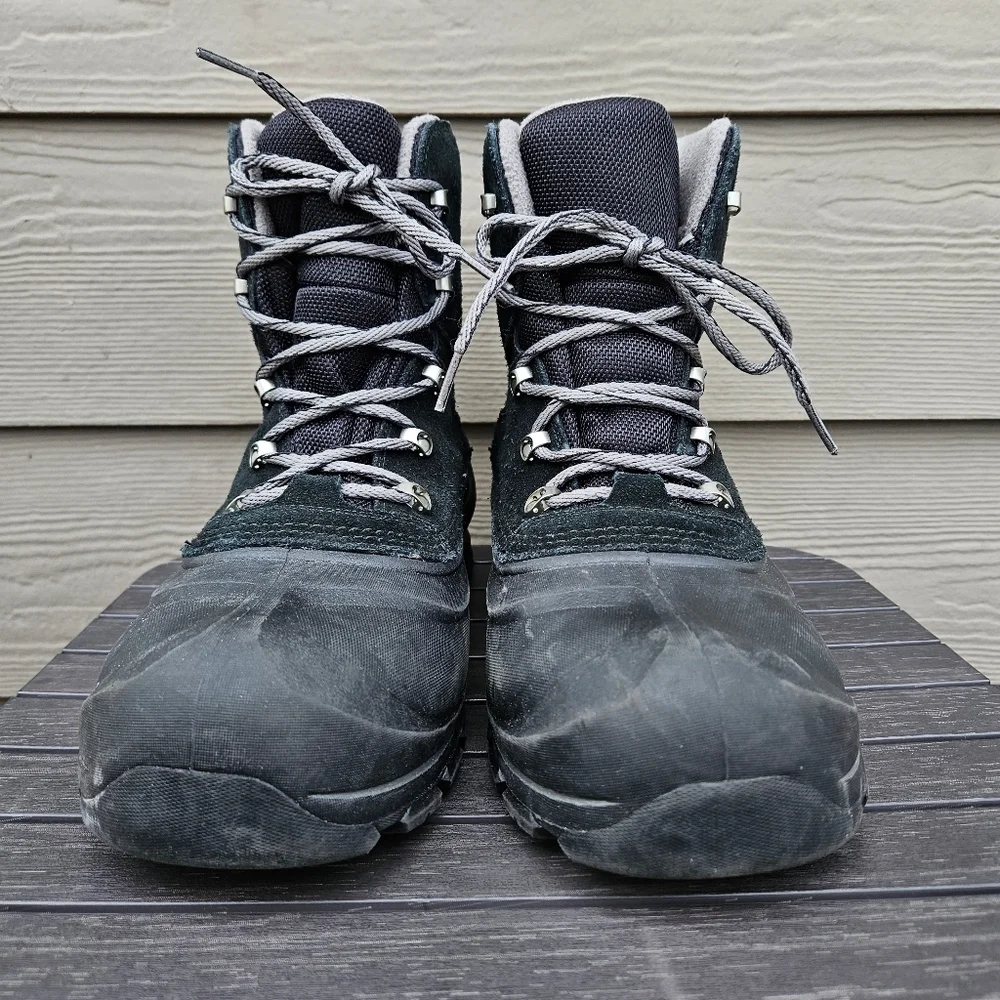 Sorel Men's Buxton Lace Up Waterproof Boots Black Quarry Snow Warm Size 10.5